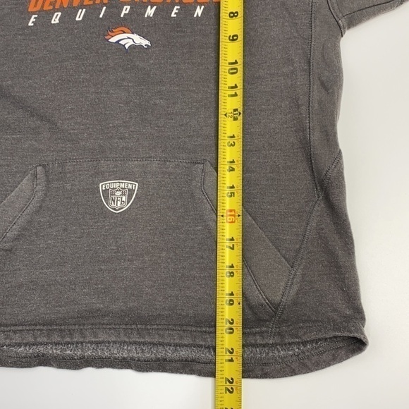 Denver Broncos Gray NFL Hooded Sweatshirt Small - Picture 8 of 9